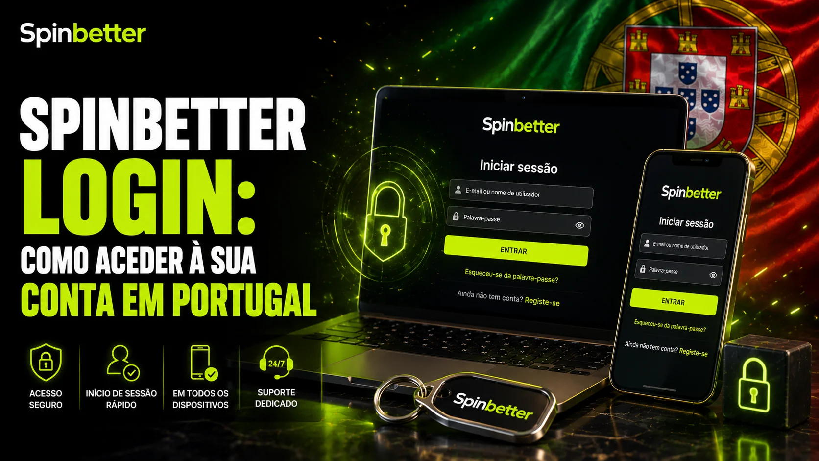 Spinbetter login: como aceder à sua conta em Portugal